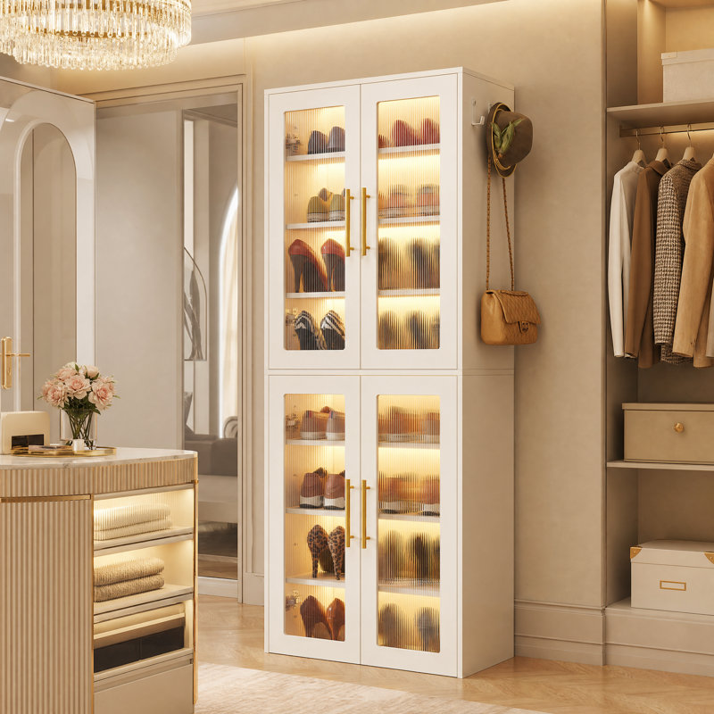 Ivy Bronx Kendricks 24 Pair Shoe Storage Cabinet & Reviews | Wayfair